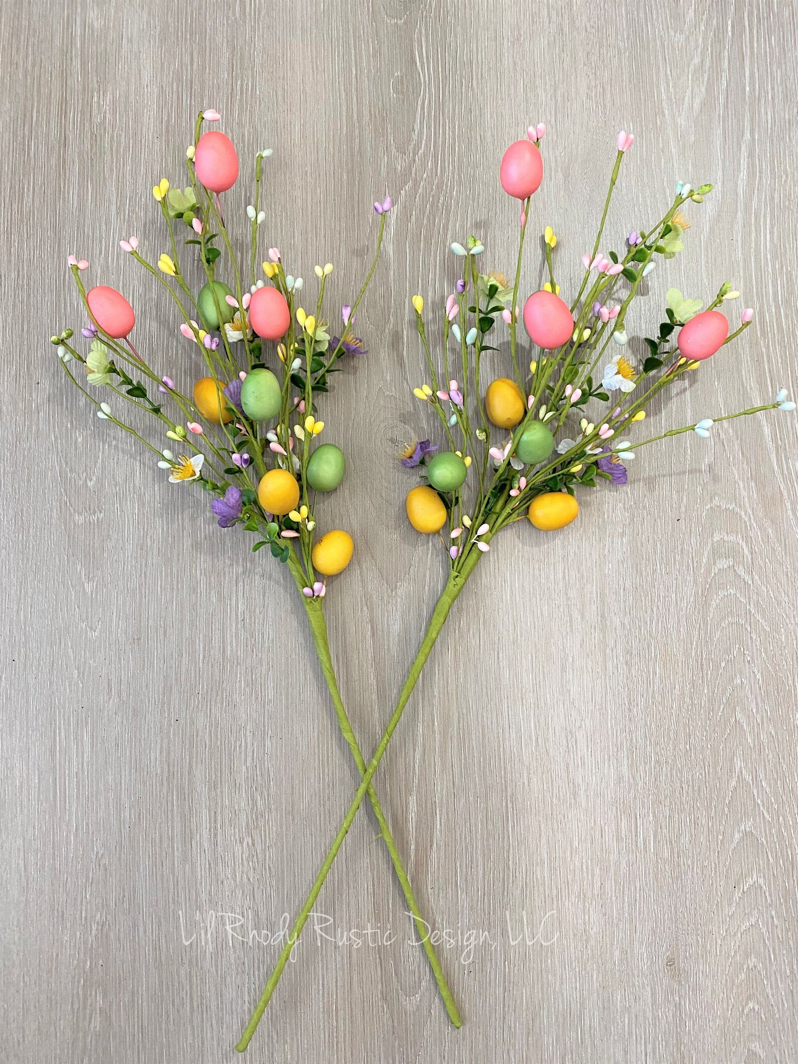 Easter Egg Berry Pick Easter Berry Spray Spring Floral Etsy