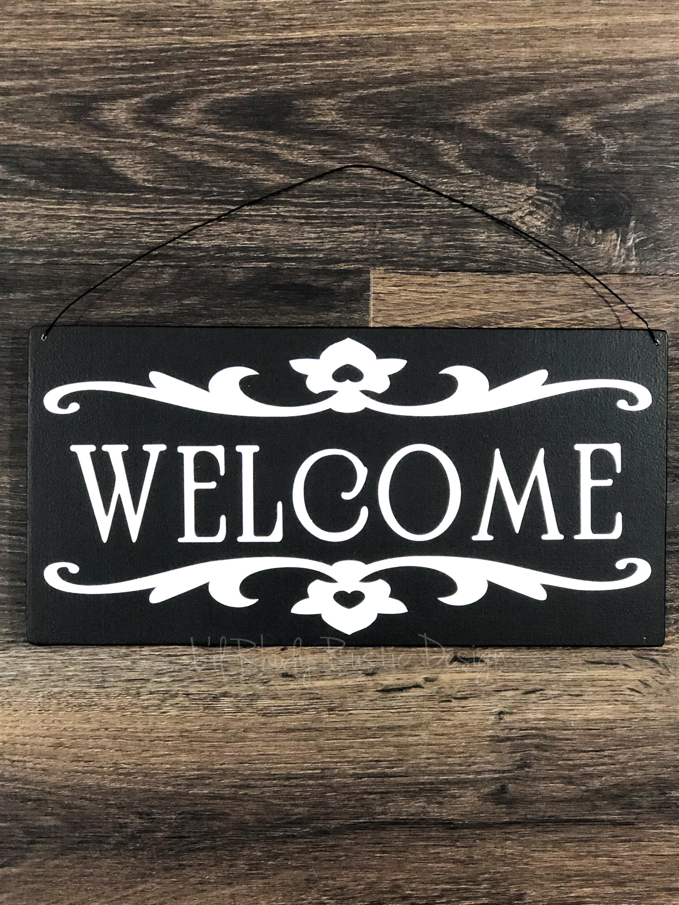 Welcome Sign Entry Sign,Porch Post Sign,Door Sign Porch Decor