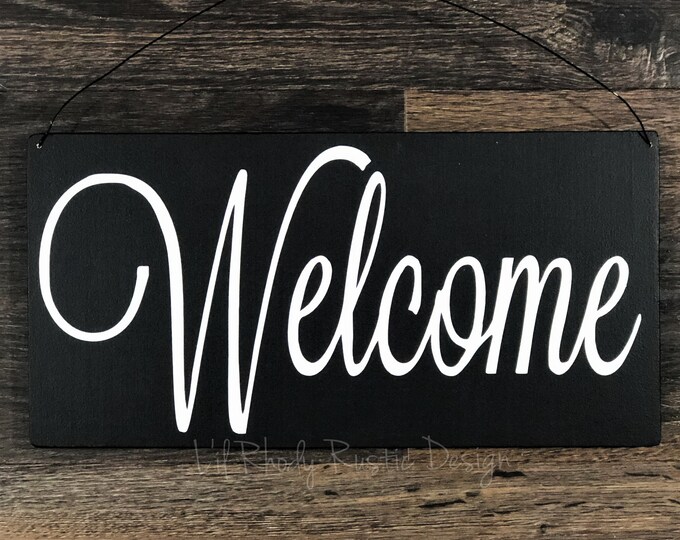 Welcome Sign, Porch Decor, Entry Sign,Porch Post Sign,Door Sign