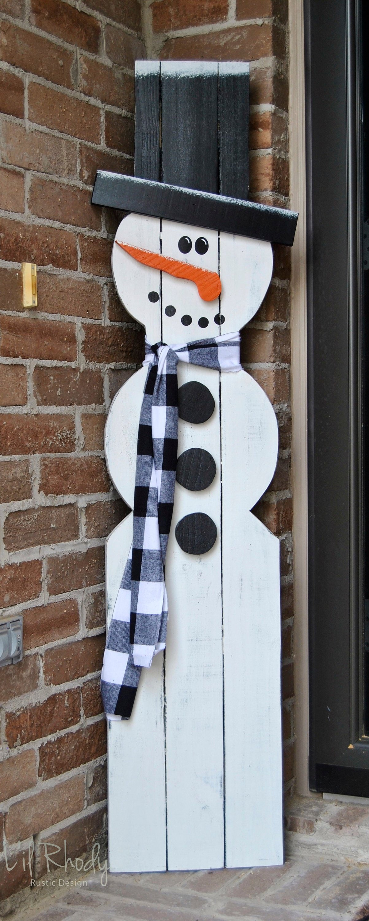 Snowman Porch Leaner