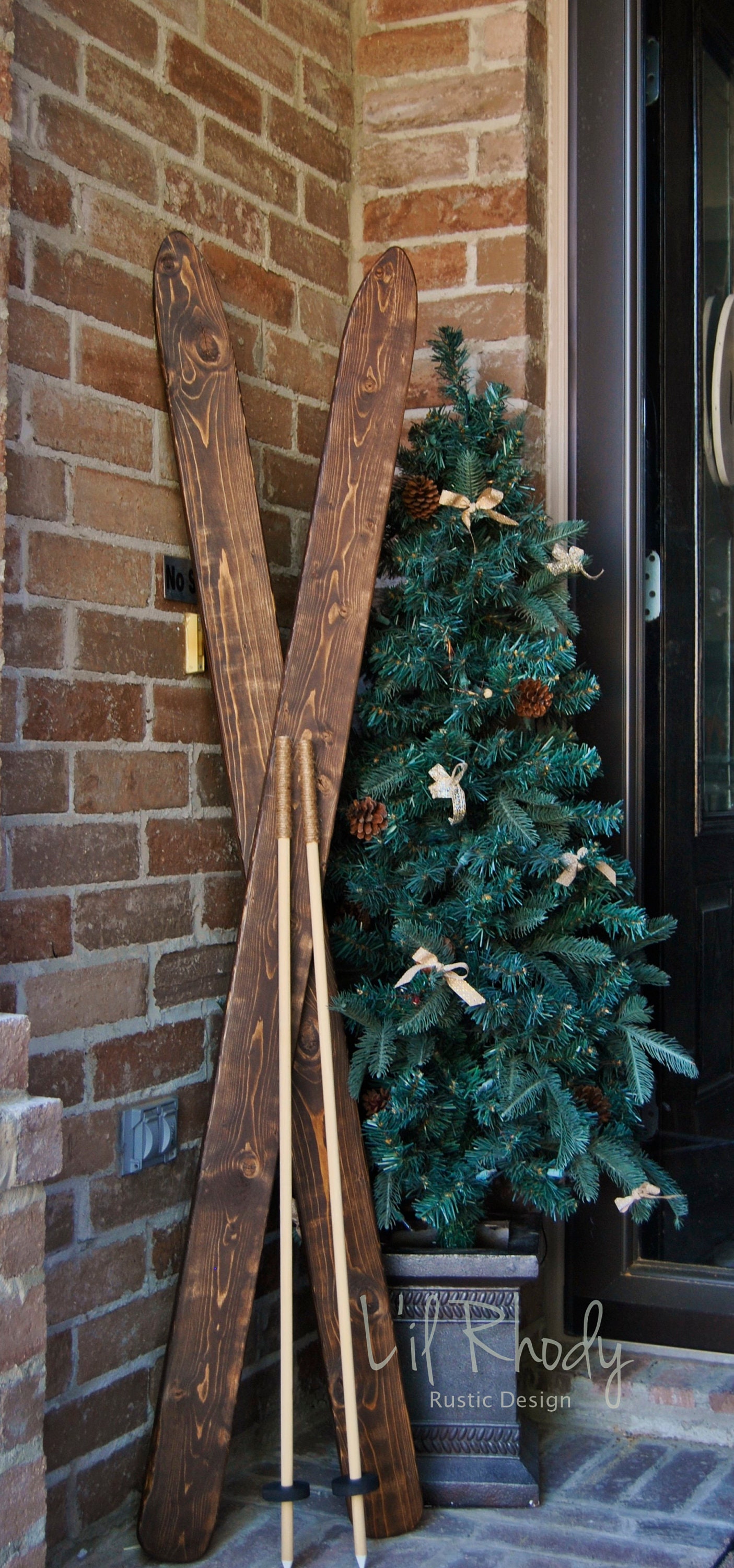 Decorative Christmas Skis