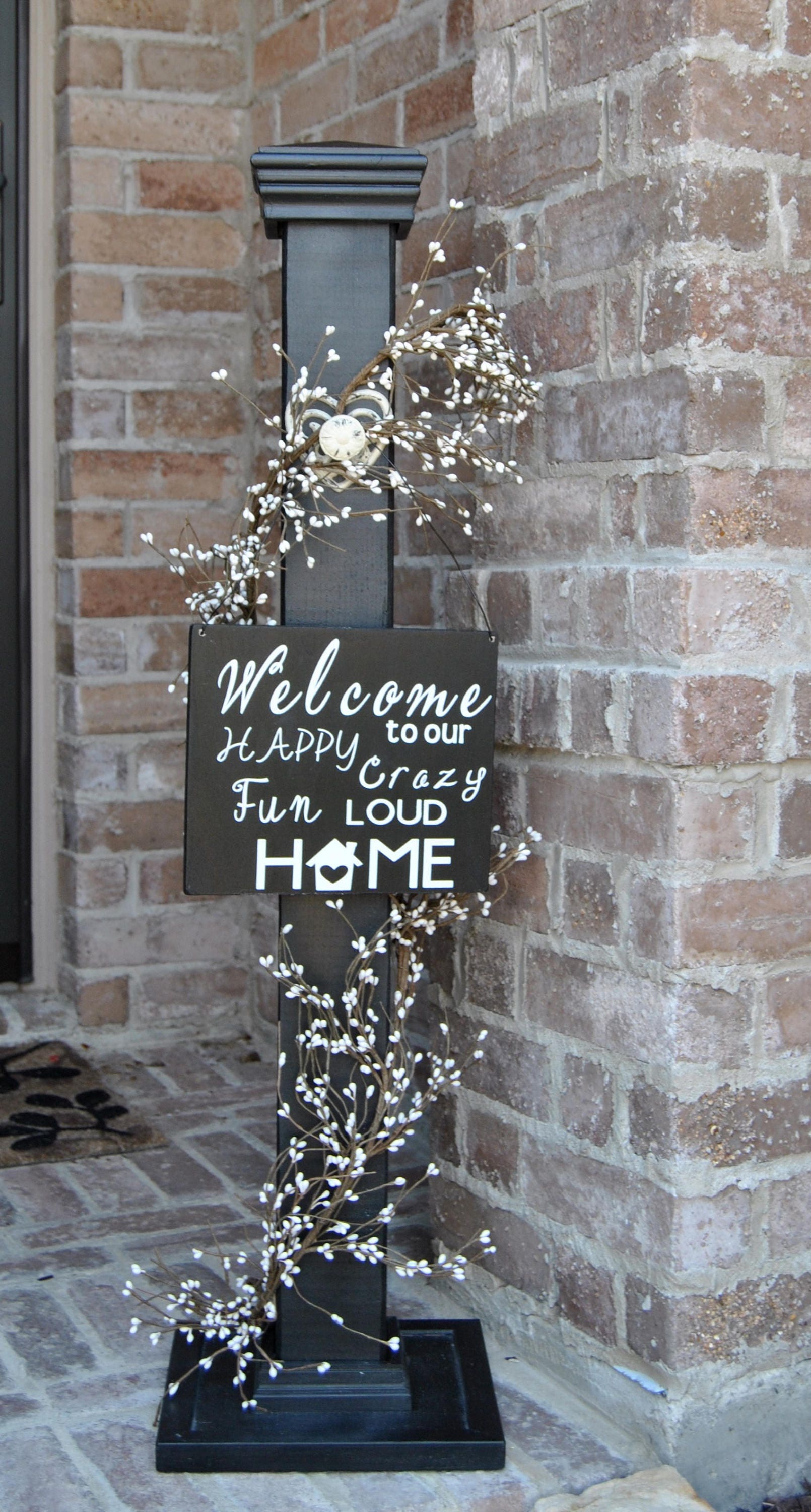 Decorative Welcome Sign Decorative Welcome Porch Post