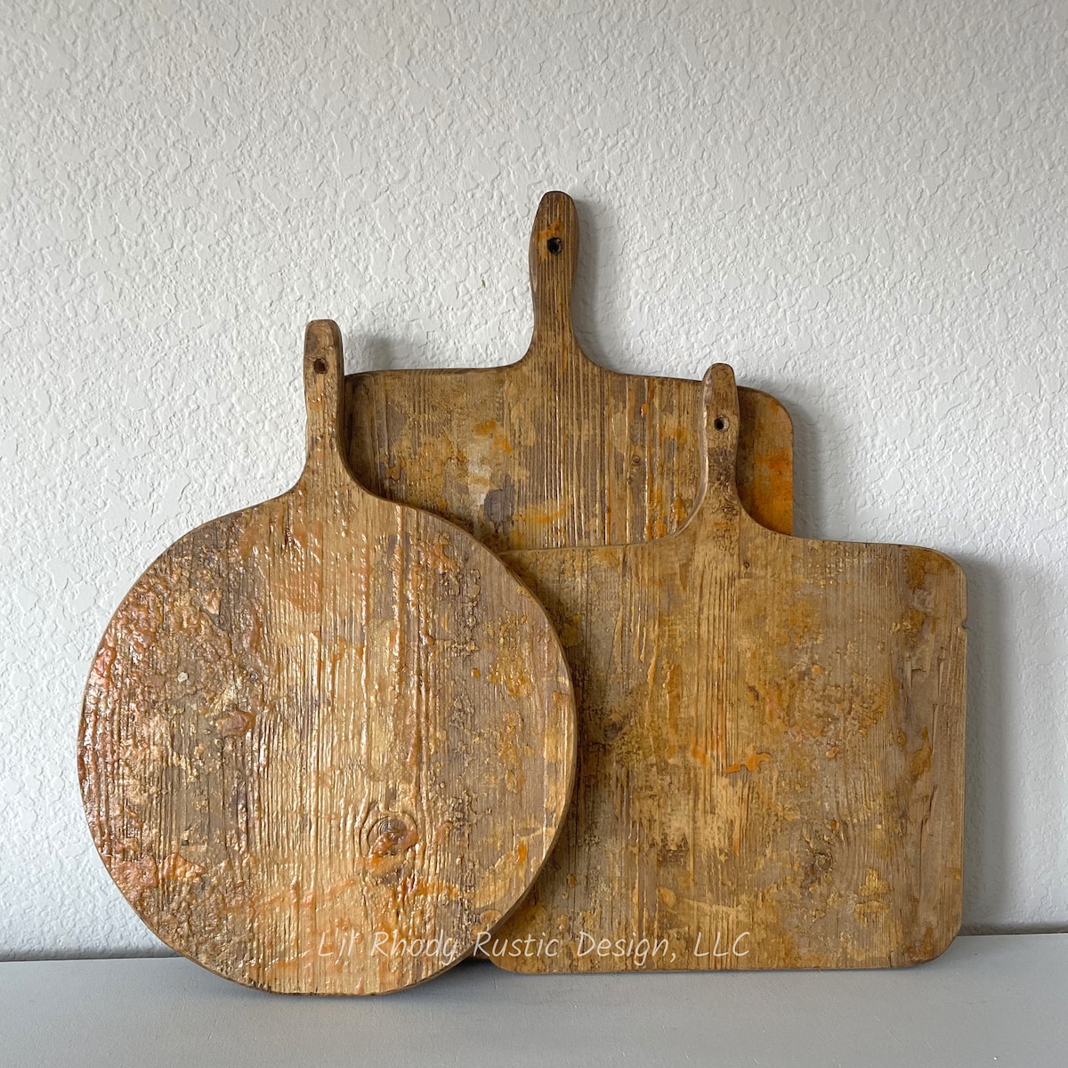 Set of Three Bread Boards, ORIGINAL Cheese Wax Medium Rectangle, Small Square, and Small Round Bread Board, European Charcuterie Board - Etsy