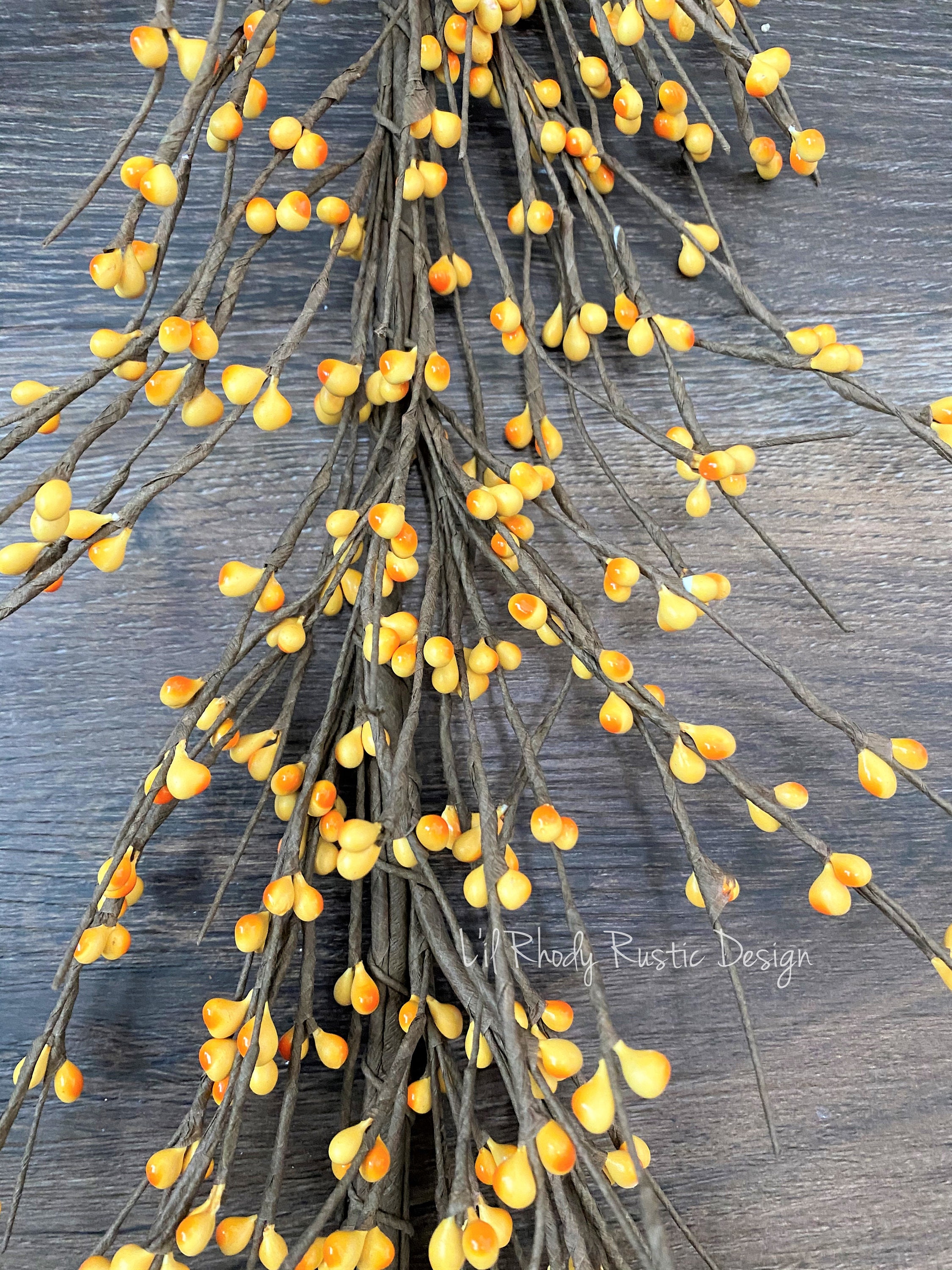 Yellow Pip Berry Garland