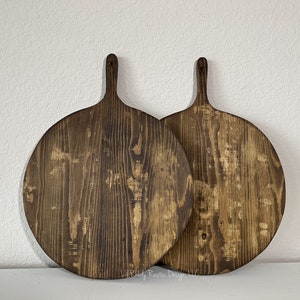 Small European Circular Breadboard, Display Board, Charcuterie Board, Repurposed, Reclaimed Wood, Vintage Wood, Cheese Board