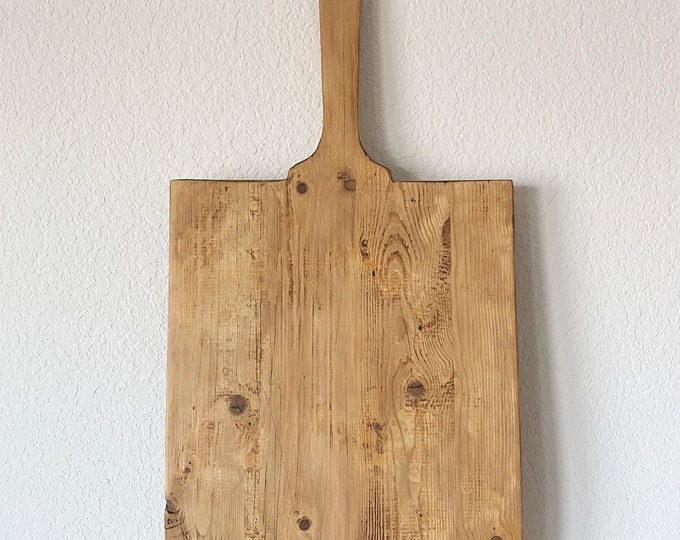 Large European Bread Board, Reclaimed, Repurposed Wood, Charcuterie Board, Cheese Board, Pizza Board