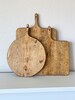 Set of Three Bread Boards, Medium Rectangle, Small Square, and Small Round Bread Board, French Charcuterie Board, Cheese Board 