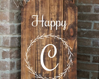 Decorative Wood Porch Sled, Decorative Porch Sleigh, Monogrammed Sled