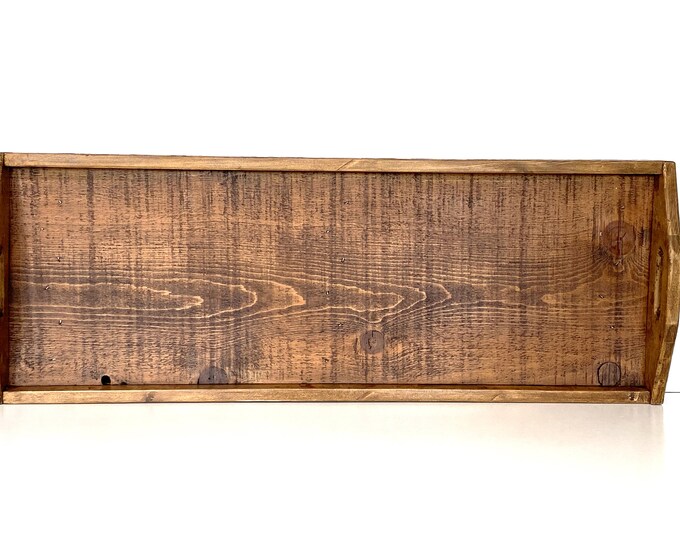 Extra Large Wooden Serving Tray, DIsplay Tray, Wood Centerpiece, ReClaimed, Repurposed Wood Tray,