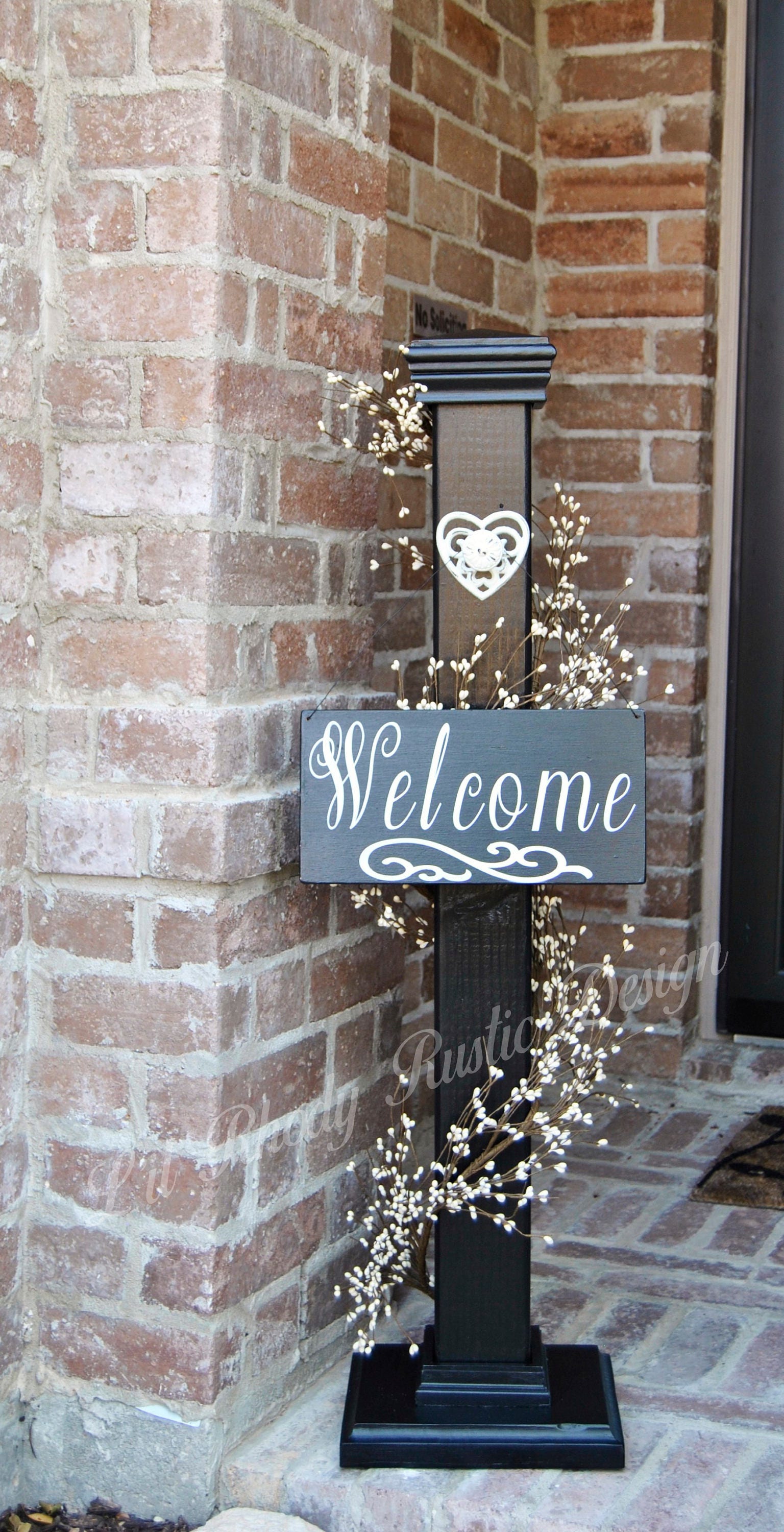 Decorative Welcome Sign Decorative Welcome Porch Post