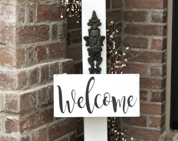 Decorative Welcome Sign, Decorative Welcome Porch Post