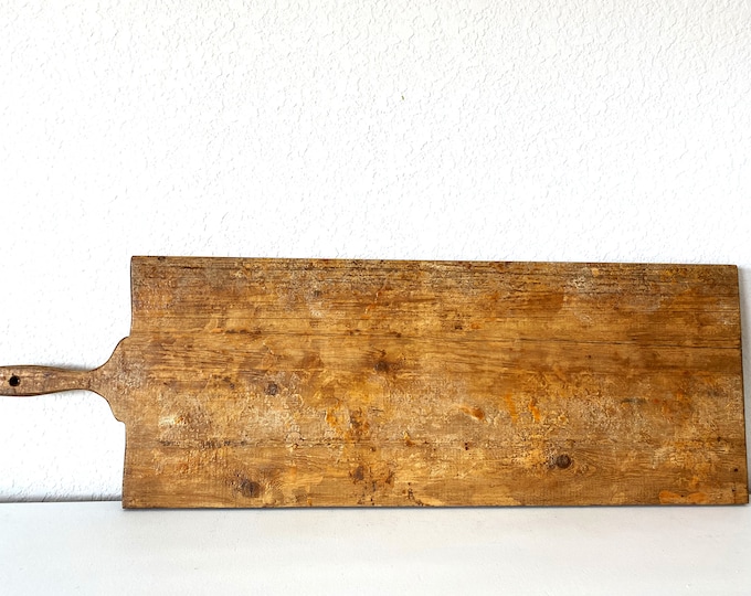 Large European Rectangle ORIGINAL Cheese Wax Breadboard, Repurposed Wood, Charcuterie Board, Cheese Board, Vineyard