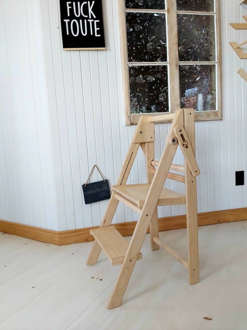 FOLDABLE KITCHEN HELPER Toddler Stool Kitchen Helper Etsy Canada