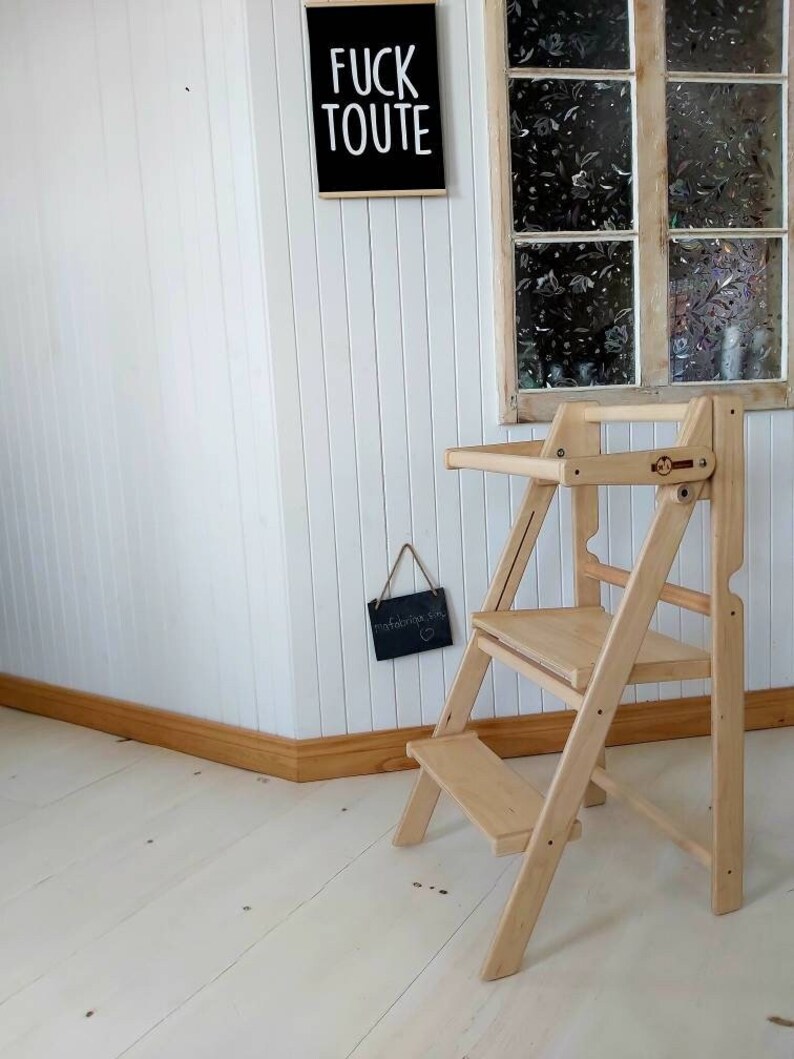 FOLDABLE KITCHEN HELPER Toddler Stool Kitchen Helper Etsy Canada