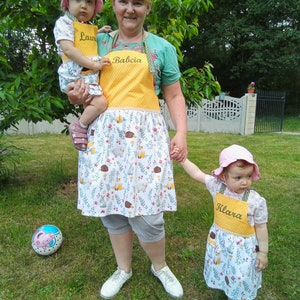 Children's apron, different patterns with the child's name image 10