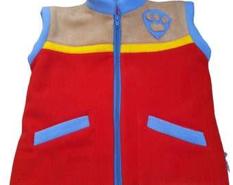 Paw Patrol,Gilet PAW Patrol,Ryder Gilet Paw Patrol,Gilet per bambini Paw Patrol,Ryder west,pa