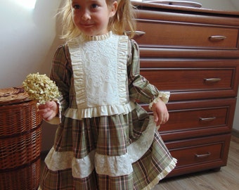 Dress for girls, children's dress, Christmas dress, casual dress, ruffle dress, cotton dress, Easter dress