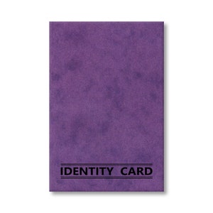 British Identity Card and Stationery Set