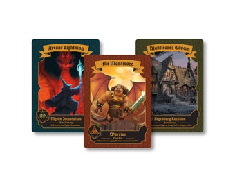 Custom Role-Playing Game Cards Set