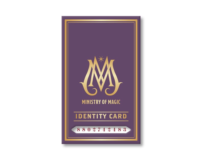 Ministry of Magic Identity Card | Etsy