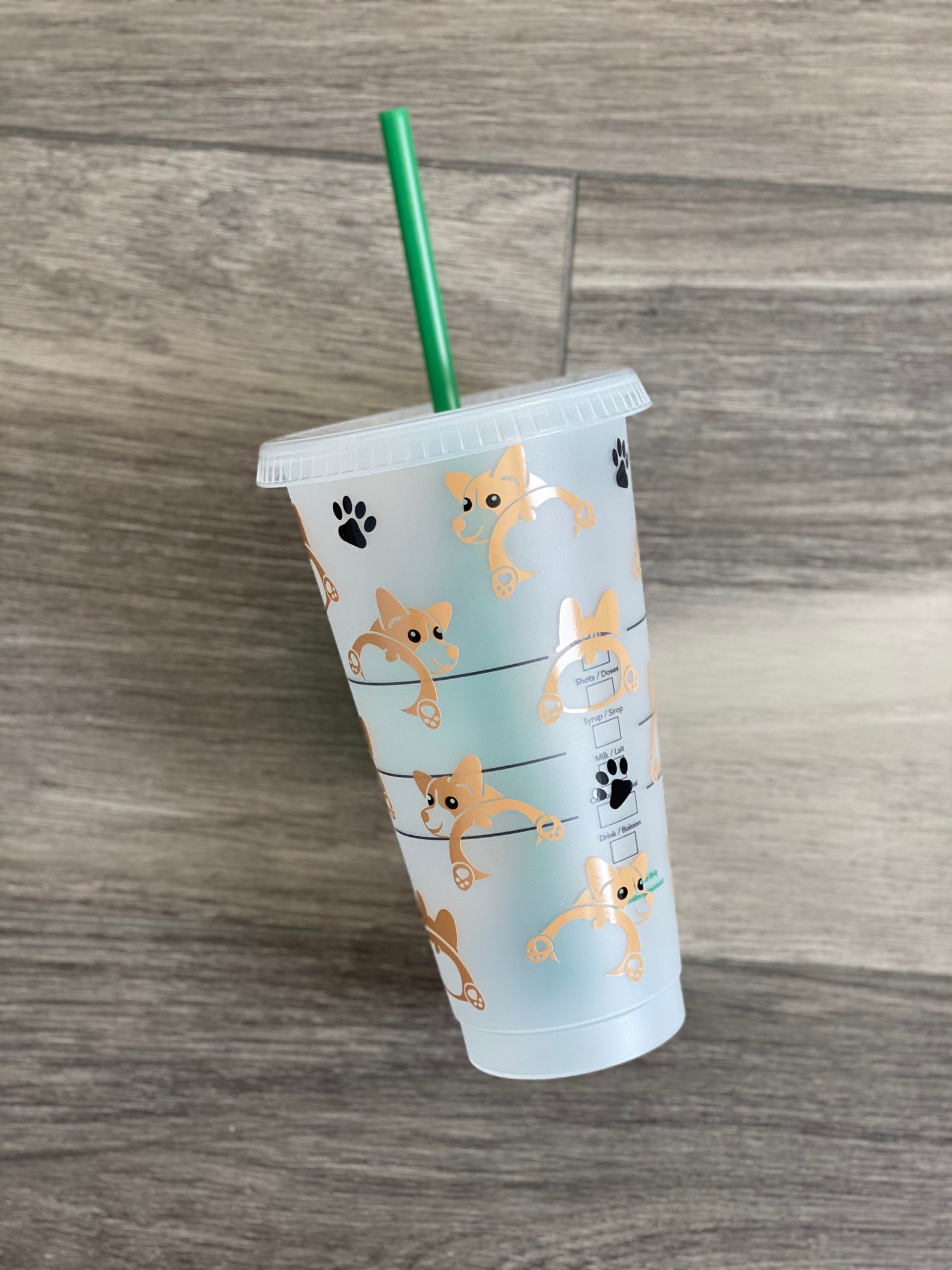 Design Starbucks Cup Gift for Dog Lover Cup Etsy