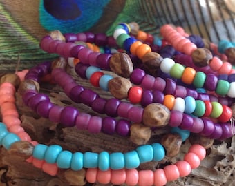 Pulsera infantil de cuentas fantasma, sanadora de sueños de bayas de enebro, joyería protectora