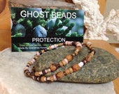 2 Protection Bracelets, Ghost Beaded Jewelry, Protection from evil spirits, Protects against bad dreams