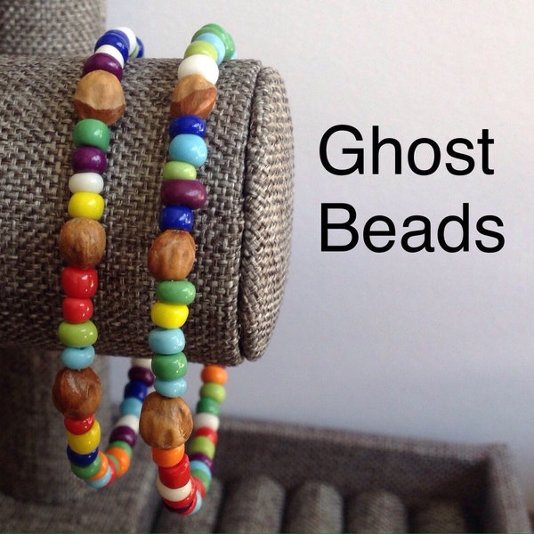 2 Navajo Bracelets, Ghost Bead Protection Jewelry, Layering Bracelets, children and adult