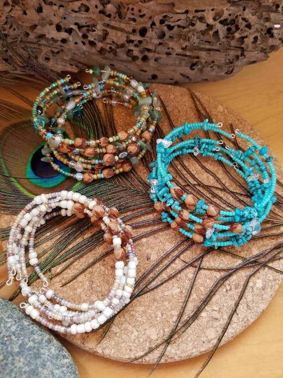 American Navajo Indian Ghost Cedar Beads Juniper Berry Turquoise Nugget Bracelet 