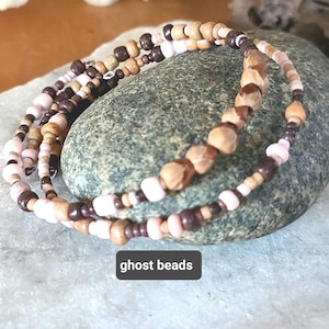 2 Protection Bracelets, 7 Ghost Beaded Jewelry,  Protection from evil spirits, Protects against bad dreams