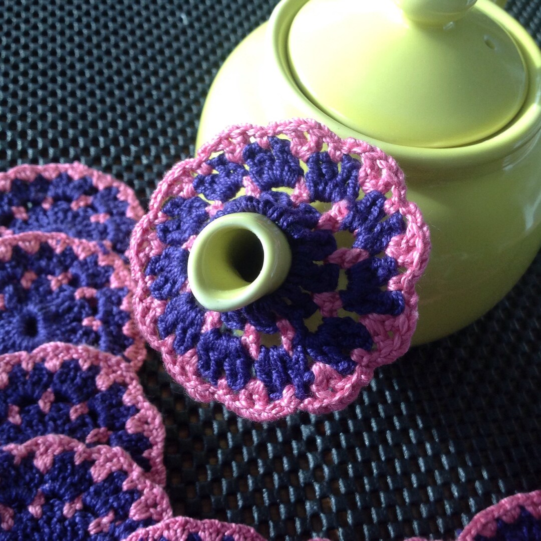 Tea Pot Drip Catcher, Drip Stopper, Tea Party Gifts, Crochet Tea Pot