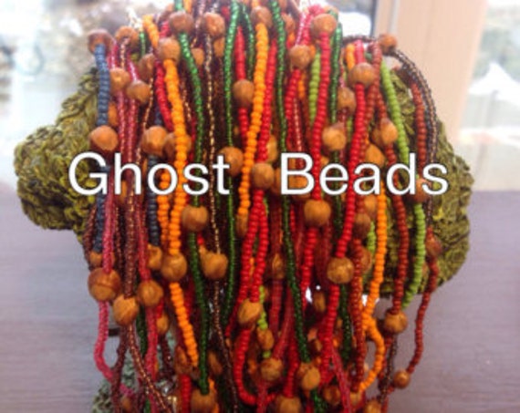 Ghost bead necklace clearance