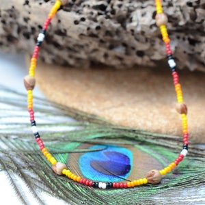 Navajo Ghost Bead Necklace, Protection Jewelry from Evil Spirits and Bad Dreams