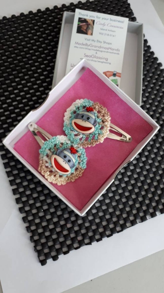Animal Hair Clips Monkey Hair Snaps Snap Barrette Etsy