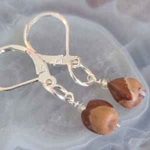 Juniper Berry Ghost Bead Earrings, protection jewelry