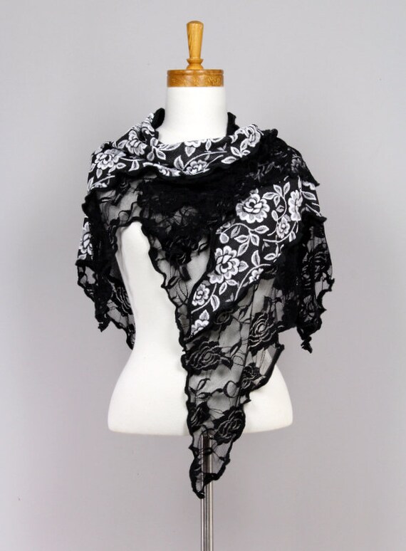 black lace shawls