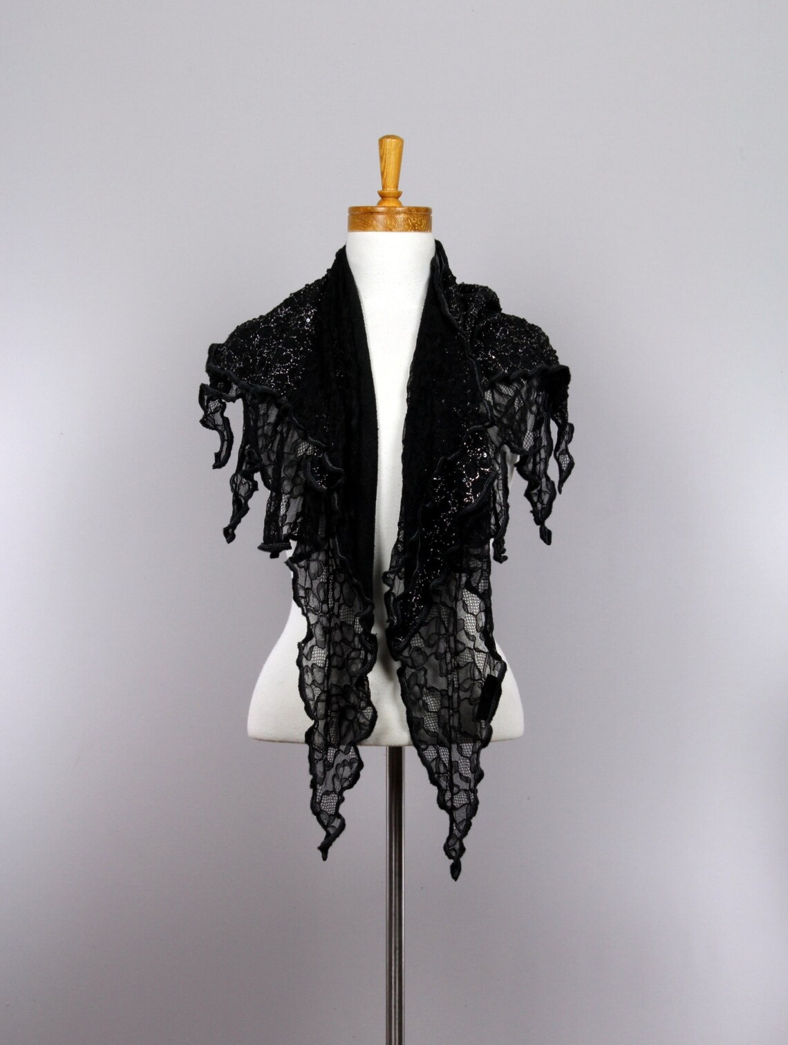 silver lace shawl for evening dress