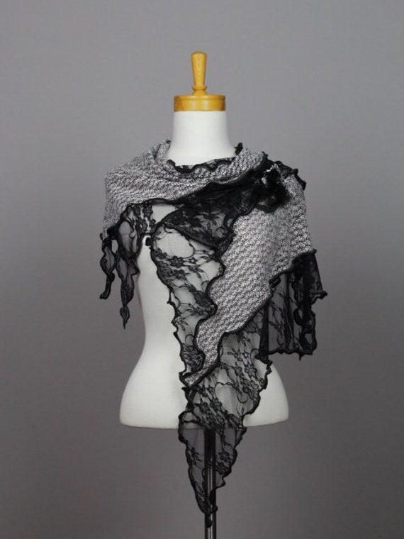 black lace shawl wedding