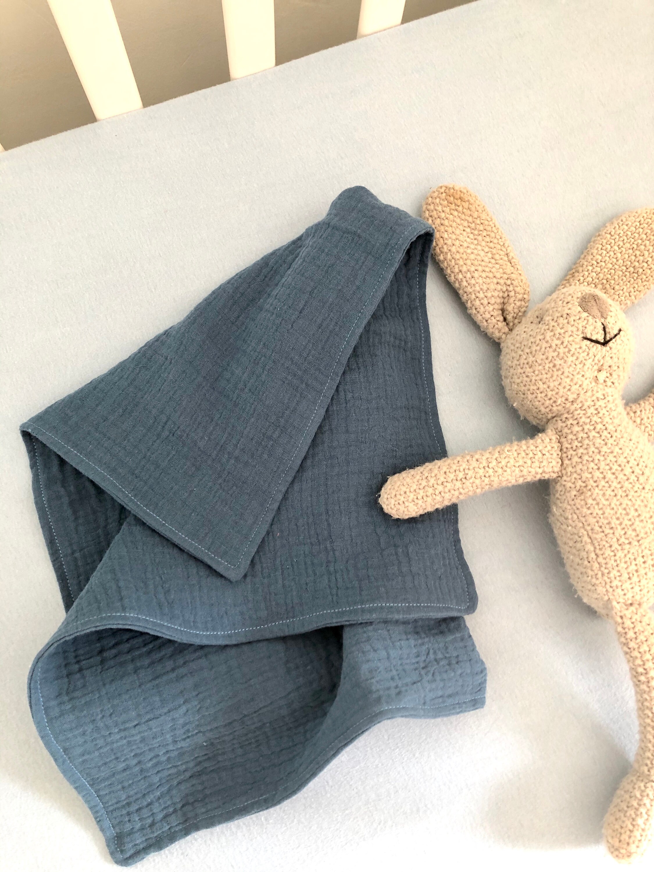 Blue Baby Muslin Squares Baby Muslin Cloths Baby Feeding Etsy UK