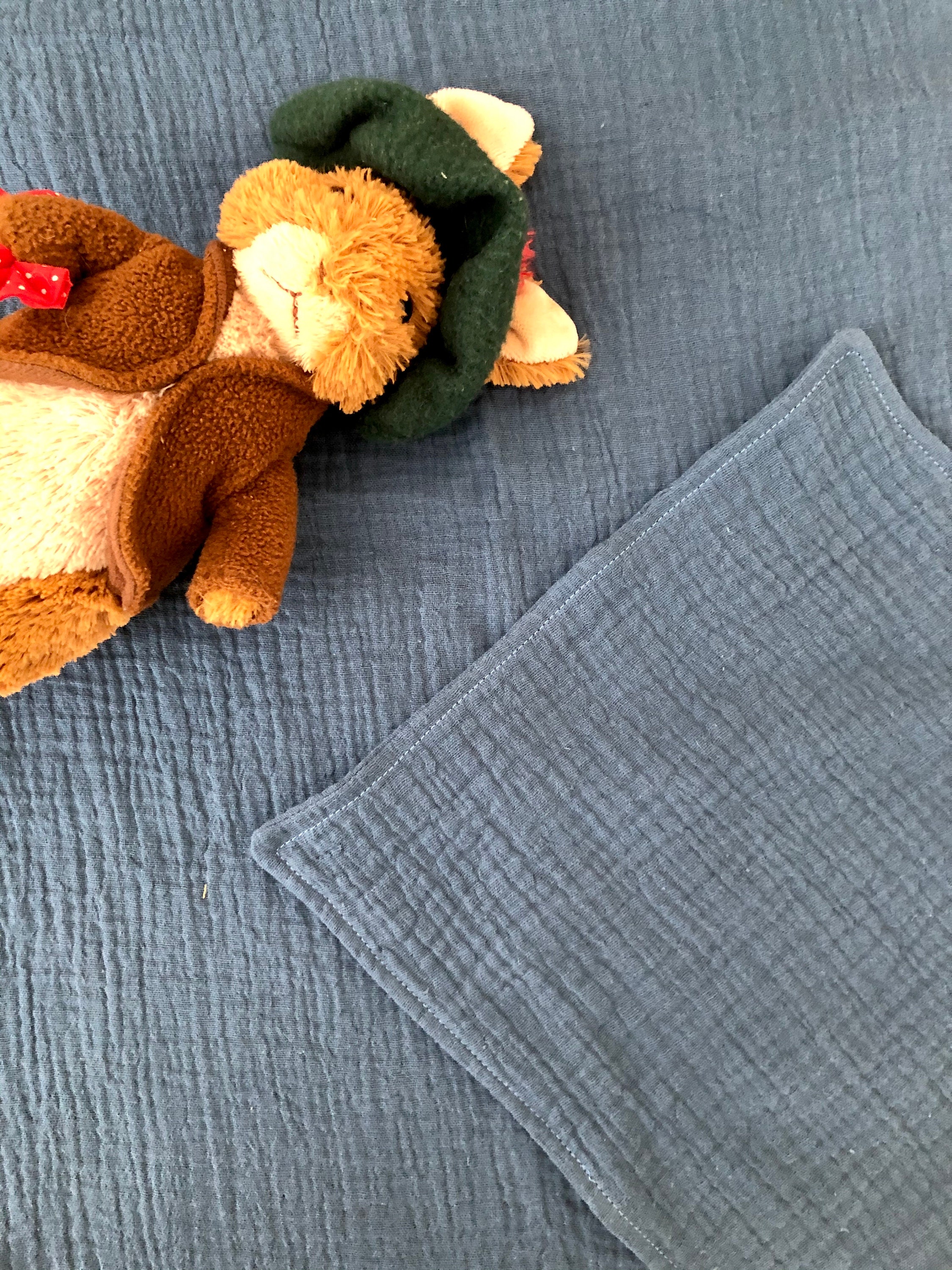 Blue Baby Muslin Squares Baby Muslin Cloths Baby Feeding Etsy UK