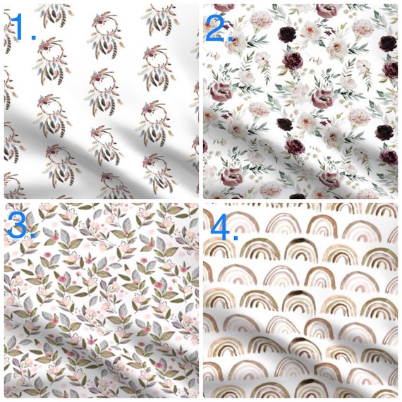 floral cot bedding set