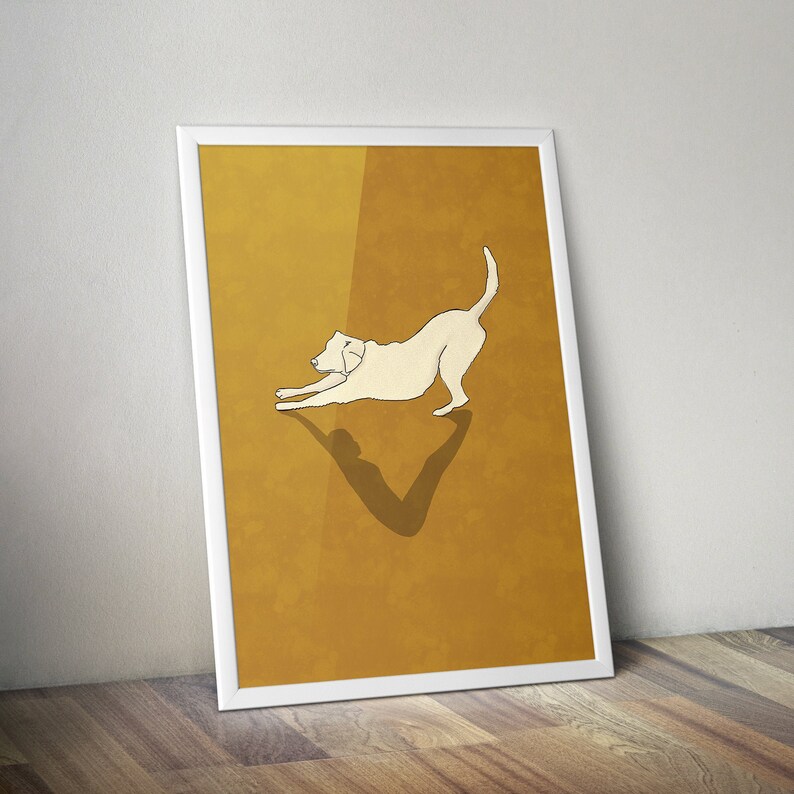 printable 6 animal yoga pose childrens art digital print etsy