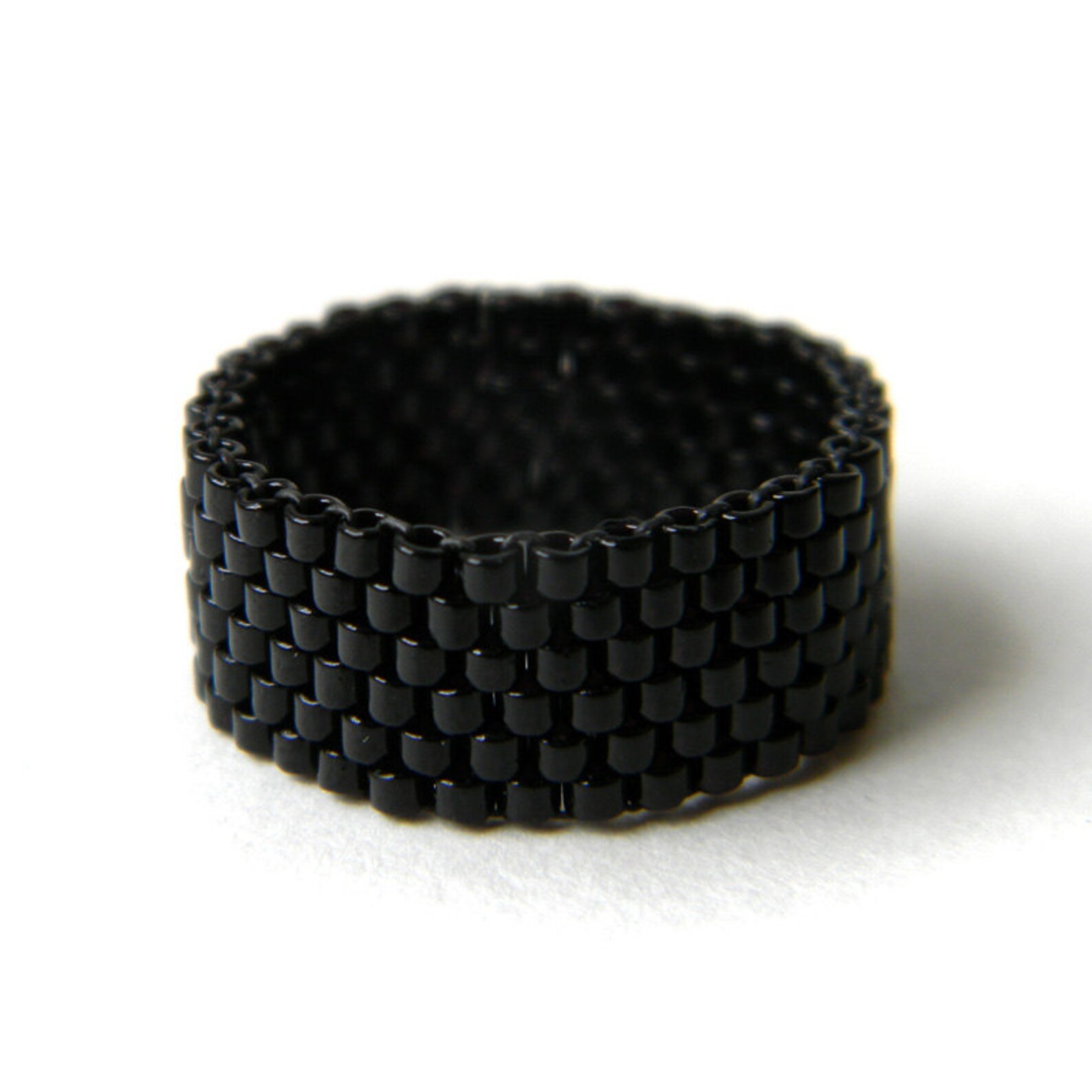 Womens black ring Black ring for women Womens pinky ring Black Etsy