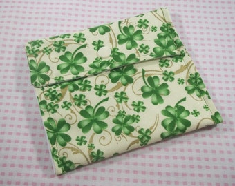 Pad Wrapper, Cloth Pad Wrapper, Pad Pouch, Cloth Pad Pouch, Small Wet Bag, Tiny Wet Bag, Make Up Bag, Cosmetic Bag, Cotton And PUL Pouch