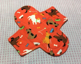 7.5 inch Cloth Pantyliner, Reusable Cloth Menstrual Pad, Cloth Pad, Flannel Cloth Pad, Light Flow Cloth Pad, Cloth Sanitary Pad