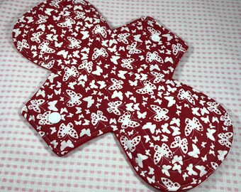 10.5 inch Cloth Pad, Reusable Cloth Menstrual Pad, Cloth Pad, Flannel Cloth Pad, Regular Flow Cloth Pad, Cloth Sanitary Pad, Overnight Pad