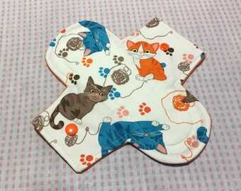 7.5 inch Cloth Pantyliner, Reusable Cloth Menstrual Pad, Cloth Pad, Flannel Cloth Pad, Light Flow Cloth Pad, Cloth Sanitary Pad