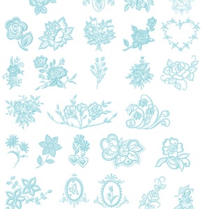 Lace Embroidery Designs Pack / Set - 32 Designs