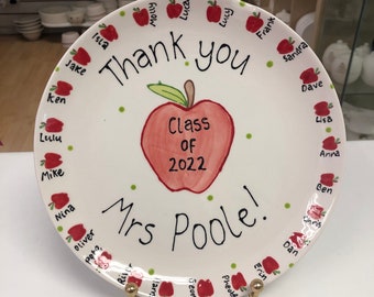 Apple Teacher Plate