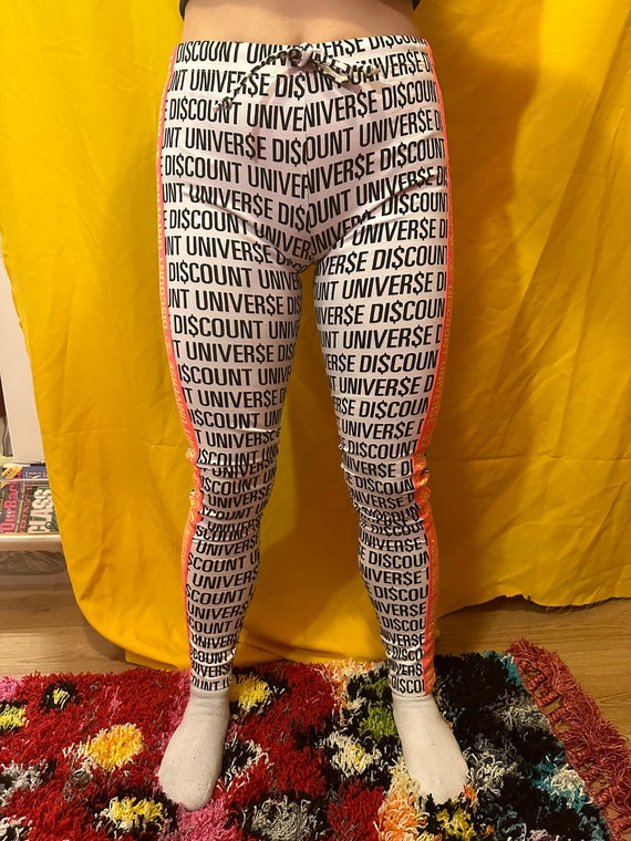 Buy DISCOUNT UNIVERSE trash Y2K Leggings Sport Style Skinny Leg Neon Pink Designer Deadstock Pants XS S Online in India Etsy